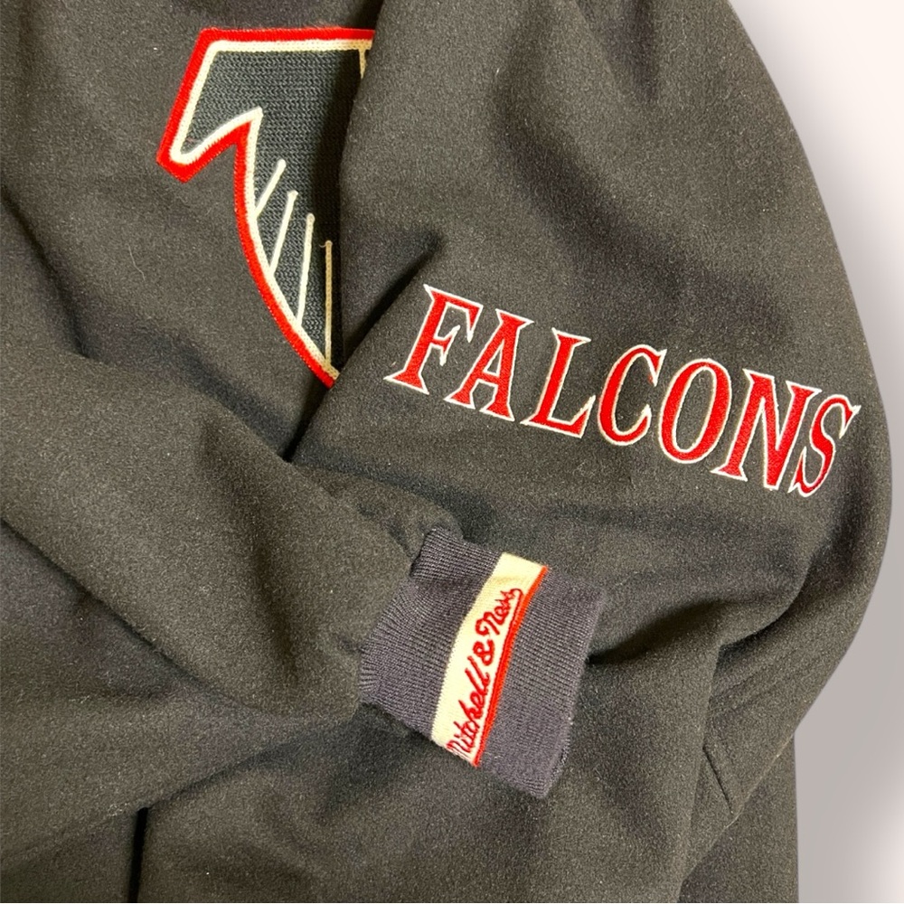 Vintage Retro NFL Atlanta Falcons Jacket, Mitchell & Ness Throwbacks, 2004 - Picture 5 of 10